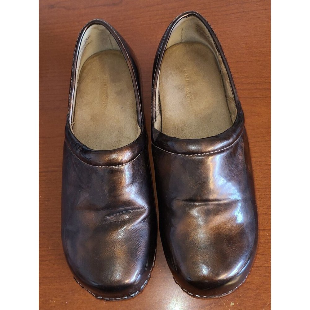 Bass Melinda lll Women's Size 9M Brown Leather Slip On Clogs Shoes - Picture 5 of 10